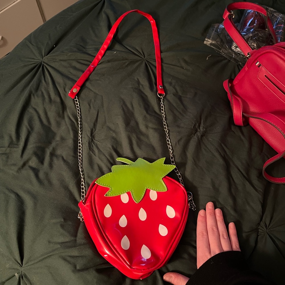 Strawberry crossbody purse